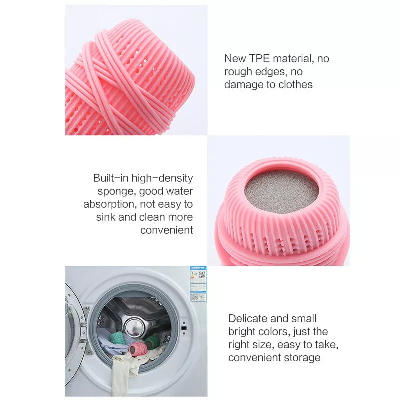 Laundry Sponge Ball, Anti Winding Washing Capsule, Washing Machine Hair Remove, Reusable Dryer Ball, Home Clothes Cleaning, Drying Fabric Softener Ball, Washing Accessories Laundry Sponge Ball, Anti Winding Washing Capsule, Washing Machine Hair Remove, Reusable Dryer Ball, Home Clothes Cleaning, Drying Fabric Softener Ball, Washing Accessories